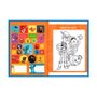 Caderno Brochura Universitário Capa Dura 80 Folhas Azul Merida Emoções Flik Pixar Animativa
