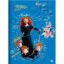 Caderno Brochura Universitário Capa Dura 80 Folhas Azul Merida Emoções Flik Pixar Animativa