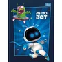 Caderno Brochura Universitário Capa Dura 80 Folhas Preto AstroBot Tilibra