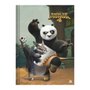 Caderno Brochurão Capa Dura DreamWorks Panda e Zhen Cinza 80 Fls Animativa
