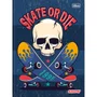 Caderno Brocurão Universitário Capa Dura 80 Folhas Azul Skate Show Tilibra