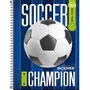 Caderno CD Universitário Azul Futebol Score 80 Folhas Tilibra