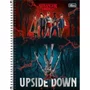 Caderno CD Universitário Stranger Things Azul e Vermelho 80 Folhas Tilibra