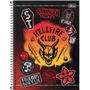 Caderno CD Universitário Stranger Things Laranja 80 Folhas Tilibra