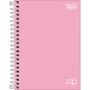 Caderno Colegial Cores 160 Folhas Rosa Zip Tilibra