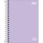 Caderno Colegial Cores 80 Folhas Lilás Zip Tilibra