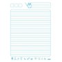 Caderno de Caligrafia CD Dominguinhos 40 Folhas Marrom Urso Animativa