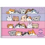 Caderno de Desenho com Margem 80 Folhas Colorido Pets Pepper Tilibra