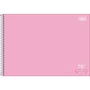 Caderno de Desenho Cores 80 Folhas Rosa Zip Tilibra