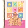Caderno de Desenho Espiral Capa Dura 80 Folhas Colorido Capy Club Tilibra