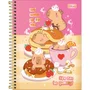 Caderno de Desenho Espiral Capa Dura 80 Folhas Rosa Capy Club Tilibra