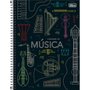 Caderno de Música Espiral Universitário Capa Dura 80fls Preto Instrumentos Tilibra