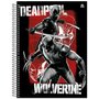 Caderno Deadpool Universitário 160 Folhas Preto Animativa
