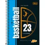 Caderno Espiral 1/4 Capa Dura 200 Folhas Azul Basquete D+ Tilibra