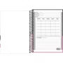 Caderno Esp 1/4 CD 80Fls Preto Spring Zip Bloom Tilibra