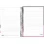 Caderno Esp 1/4 CD 80Fls Preto Spring Zip Bloom Tilibra