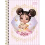 Caderno Espiral 1/4 Capa Dura 80 Folhas Lilás Jolie Tilibra