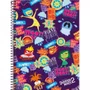Caderno Espiral Capa Dura 160 Fls Roxo Divertidamente 2 Foroni