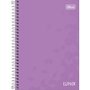Caderno Espiral Colegial CD 160fls Roxo Lunix Tilibra