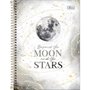 Caderno Espiral Colegial CD 80fls Branco Lua Magic Tilibra