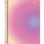 Caderno Esp Colegial CD 80fls Rosa Metal Great Tilibra