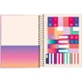Caderno Esp Colegial CD 80fls Rosa Metal Great Tilibra