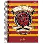Caderno Espiral Univ CD 96fls Vermelho Harry Potter Jandaia