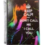 Caderno Espiral Univ CD 200fls Keep Calm São Domingos