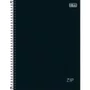 Caderno Espiral Univ CD 240fls Preto Zip Tilibra