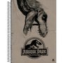 Caderno Espiral Universitário 160 Fls Cinza Jurassic Park Animativa
