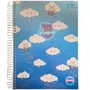 Caderno Esp Univ CD 160 fls Azul Nuvem Pepper Tilibra
