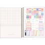 Caderno Esp Univ Capa Dura 160 Fls Rosa Happy Tilibra