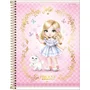 Caderno Espiral Universitário Capa Dura 160 Fls Rosa Jolie Tilibra