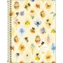 Caderno Espiral Universitário Capa Dura 160 Folhas Amarelo Honey Bee Tilibra
