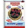 Caderno Espiral Universitário Capa Dura 160 Folhas Azul Stranger Things Tilibra