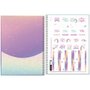 Caderno Espiral Univ CD 160fl Branco Unicórnio Blink Tilibra