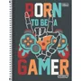 Caderno Esp Univ CD 160 Fls Cinza Gamer Show Tilibra