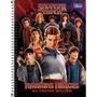 Caderno Espiral Universitário Capa Dura 160 Folhas Colorido Personagens Stranger Things Tilibra
