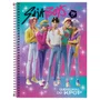 Caderno Espiral Universitário Capa Dura 160 Folhas Verde Saja Boys Guerreiras do K-pop Tilibra