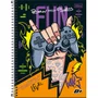 Caderno Espiral Universitário Capa Dura 200 Fls  Laranja Game D+ Tilibra