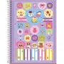 Caderno Espiral Universitário Capa Dura 200 Fls Lilás Cacto Flip+ Tilibra