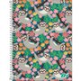 Caderno Espiral Universitário Capa Dura 200 Folhas Colorido Preguiça D+ Tilibra