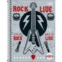 Caderno Espiral Universitário Capa Dura 256 fls Cinza Rock Live Pepper Tilibra