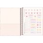 Caderno Esp Univ CD 80 Fls Rosa Bolinha Soho Tilibra