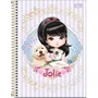 Caderno Espiral Universitário Capa Dura 80 Folhas Azul Jolie Tilibra