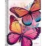 Caderno Espiral Universitário Capa Dura 80 Folhas Branco Bloom Tilibra