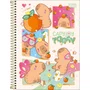 Caderno Espiral Universitário Capa Dura 80 Folhas Branco Today CapyClub Tilibra