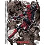 Caderno Espiral Univ CD 80fls Preto Deadpool São Domingos