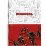 Caderno Espiral Univ CD 80fls Preto Deadpool São Domingos