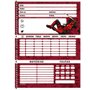 Caderno Espiral Univ CD 80fls Preto Deadpool São Domingos